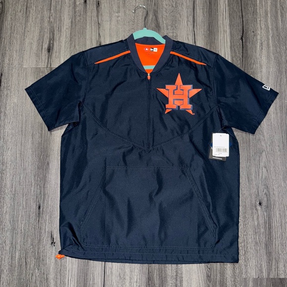 Houston Astros Tops - Women's Navy and Orange Houston Astros Jersey